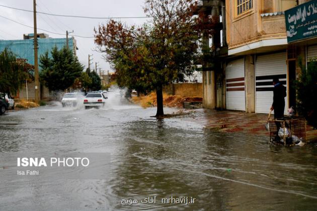 تشدید فعالیت سامانه بارشی در دو استان فردا