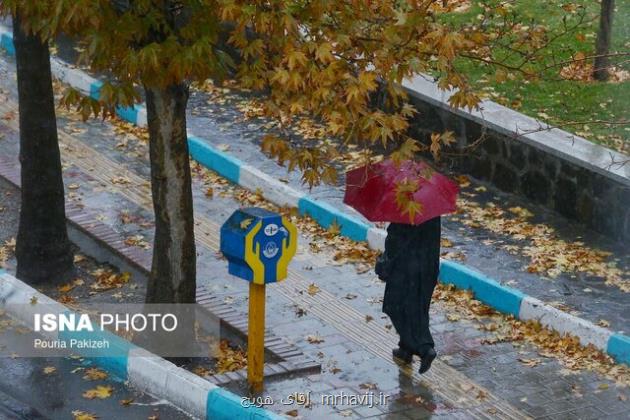 بارش باران و برف در بعضی استان ها