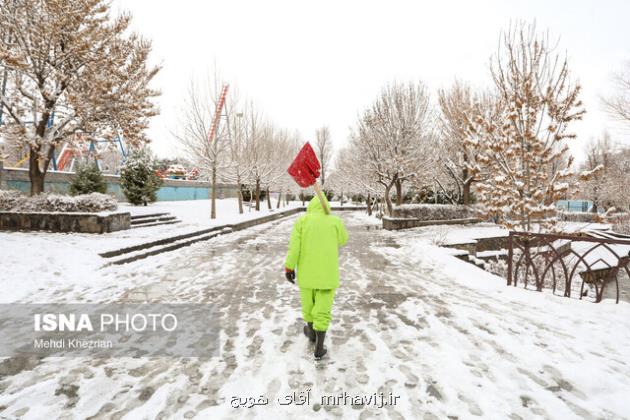 آسمان کشور برفی می شود