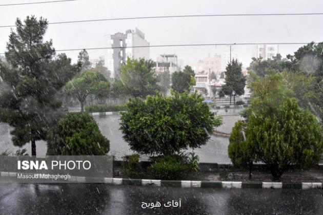 بارندگی، تگرگ و کاهش دما در نقاط مختلف کشور تا پایان هفته